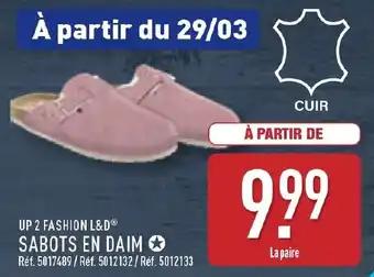 UP 2 FASHION L&DⓇ Sabots en daim