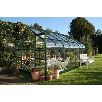 Serre Supreme verre trempé avec embase 11,4 m² - Halls