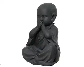 Statue Moine cache bouche