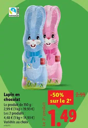 Promotion Exclusives de 7
Lapin chocolat : Découvrez l'Offre incontournable