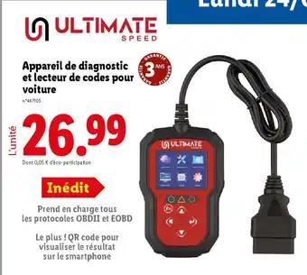 Appareil de diagnostic et lecteur de codes pour voiture