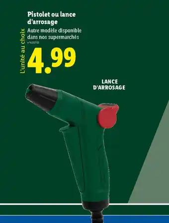 Pistolet ou lance d'arrosage