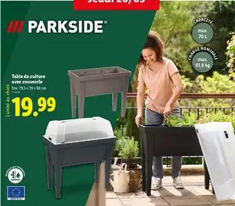 PARKSIDEⓇ Table de culture avec couvercle