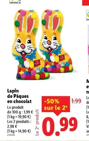 Lapin de Pâques en chocolat