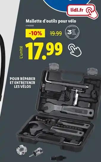 Crivit Mallette d’outils pour vélo