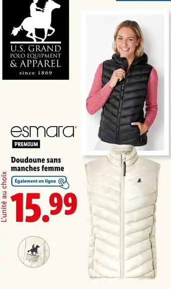 U.S. GRAND POLO EQUIPMENT & APPAREL Doudoune sans manches femme