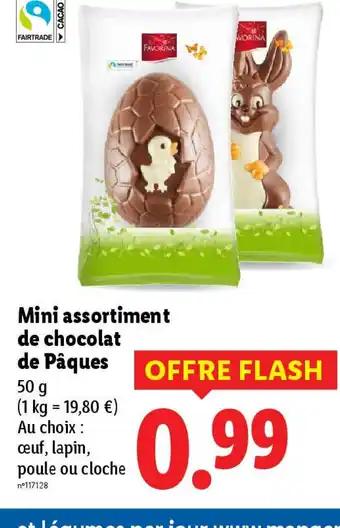 Mini assortiment de chocolat de Pâques 50 g