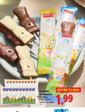 Sucettes au chocolat 10 x 150 g