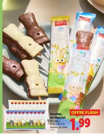 Favorina Sucettes au chocolat