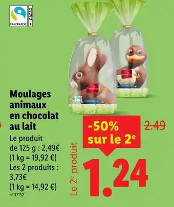 Favorina Moulages animaux en chocolat au lait