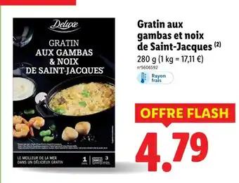 Deluxe Gratin aux gambas et noix de Saint-Jacques