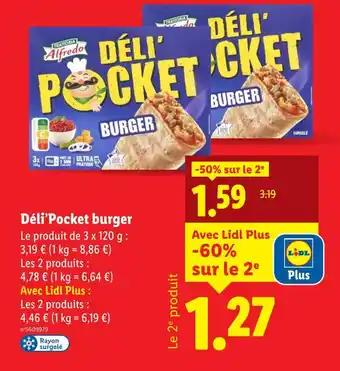 Trattoria Alfredo Déli’Pocket burger