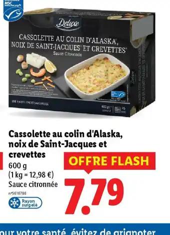 Cassolette au colin d'alaska, noix de saint-jacques et crevettes 600 g