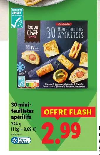 30 mini- feuilletés apéritifs 344 g