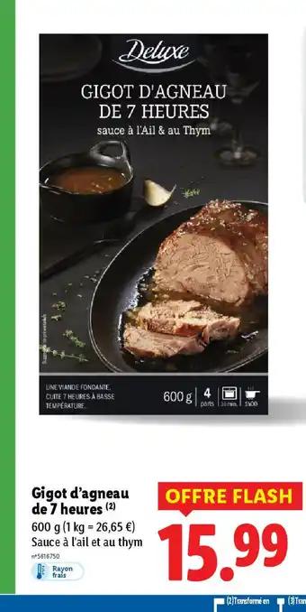Gigot d'agneau de 7 heures 600 g