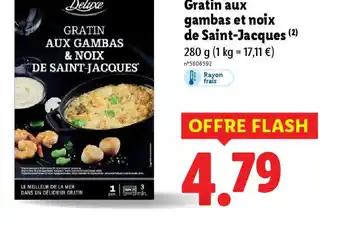 Gratin aux gambas et noix de Saint-Jacques 280 g