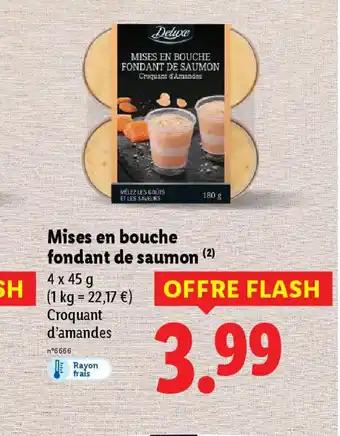 Mises en bouche fondant de saumon 4 x 45 g