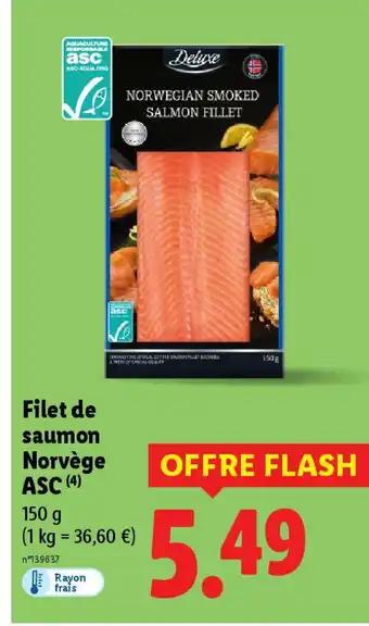Filet de saumon Norvège ASC 150 g
