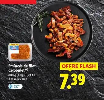 Emincés de filet de poulet 800 g