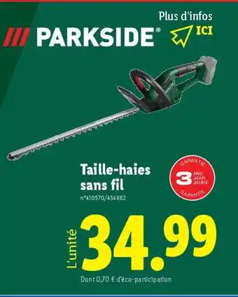 PARKSIDE Taille-haies sans fil