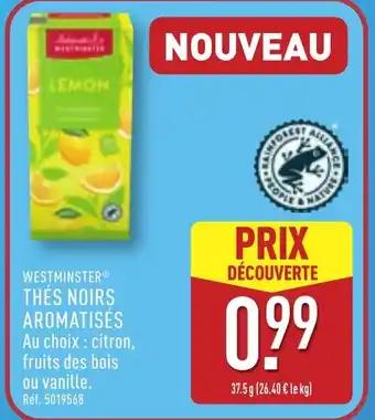 WESTMINSTER® Thés noirs aromatisés 37.5 g