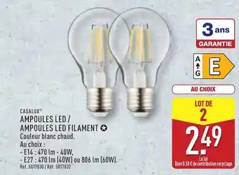 CASALUXⓇ Ampoules led / ampoules led filament