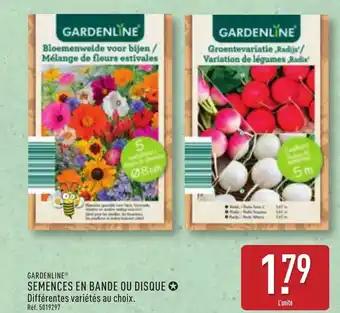 GARDENLINE® Semences en bande ou disque