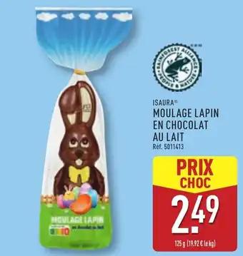 ISAURA® Moulage lapin en chocolat au lait 125 g