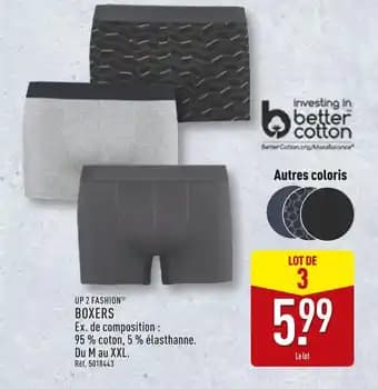 Promotion Exclusives de 10
Boxers : Découvrez l'Offre incontournable