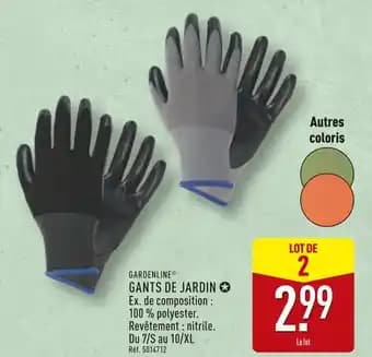 Promotion Exclusives de 9
Gants de jardin : Découvrez l'Offre incontournable