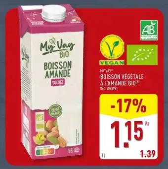 MY VAY Boisson végétale à l'amande bio