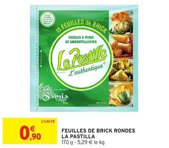Feuilles de brick rondes la pastilla 170 g