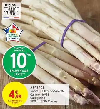 Promotion Exclusives de 3
Asperge : Découvrez l'Offre incontournable