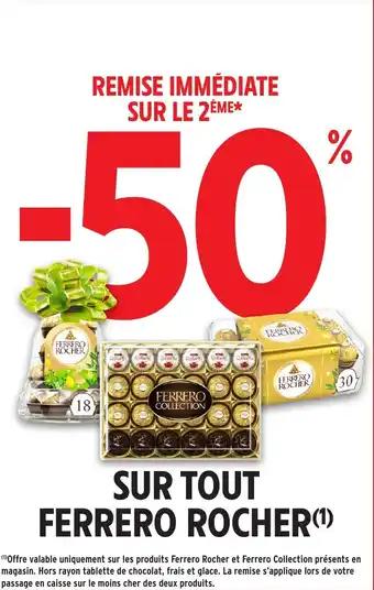 Sur tout ferrero rocher