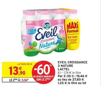 Eveil croissance 3 nature lactel 8 L