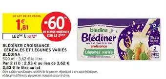 Promotion Exclusives de 4
Blédîner : Découvrez l'Offre incontournable
