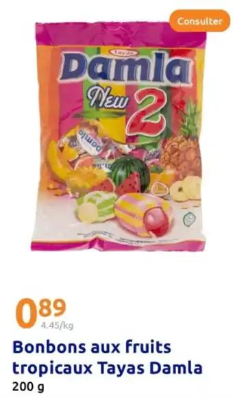 Bonbons aux fruits tropicaux Tayas Damla 200 g