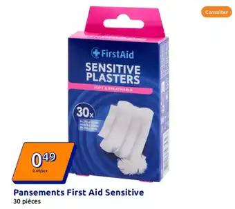Pansements First Aid Sensitive