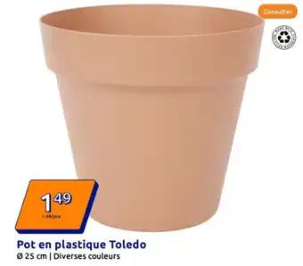 Pot en plastique Toledo Ø25 cm