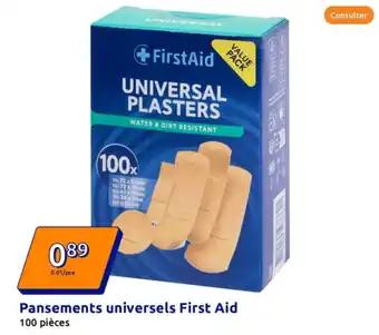 Pansements universels First Aid