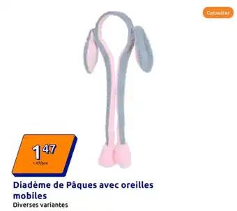 Diadème de Pâques avec oreilles mobiles