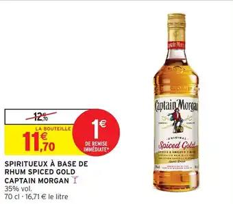 Spiritueux à base de rhum spiced gold captain morgan 70 cl