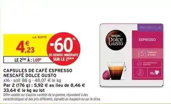 Promotion Exclusives de 40
Capsules café : Découvrez l'Offre incontournable