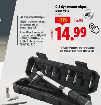 Clé dynamométrique pour vélo