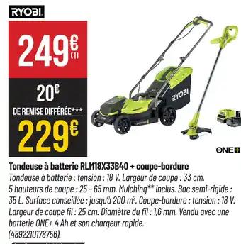 Promotion Exclusives de 2
            
        
        Tondeuse + coupe bordure : Découvrez l'Offre incontournable