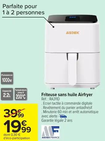 Friteuse sans huile Airfryer