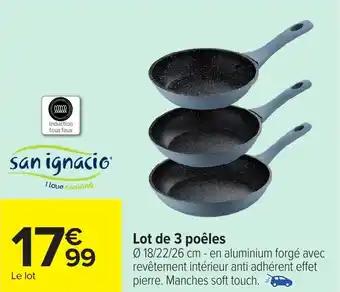 SAN IGNACIO Lot de 3 poêles