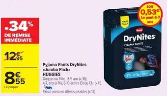 HUGGIES Pyjama Pants DryNites <<Jumbo Pack>>