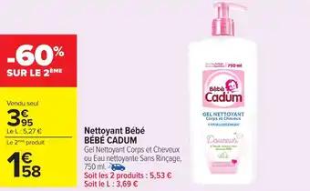 Promotion Exclusives de 20
Cadum : Découvrez l'Offre incontournable