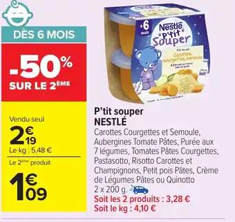 NESTLÉ P'tit souper 2 x 200 g